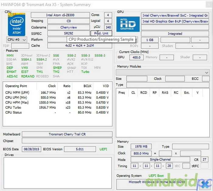 Tronsmart ARA X5 Z8300 00032