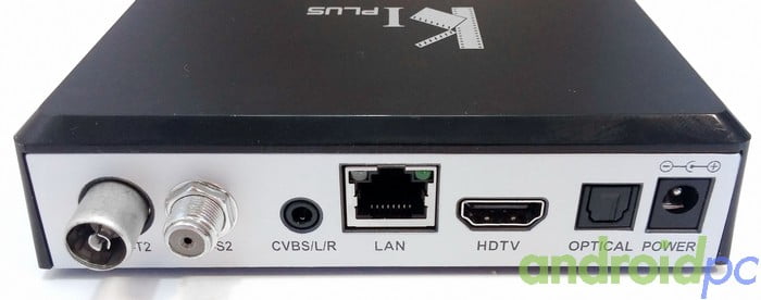 KI Plus S905 DVB-T2-S2 conectores