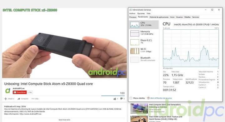 Intel compute stick STK1AW32SC review vid1