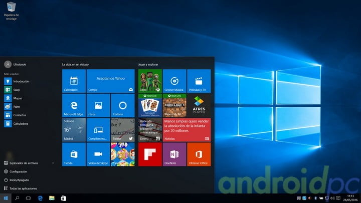 partake i3-5005u ultrabook fanless bench win10