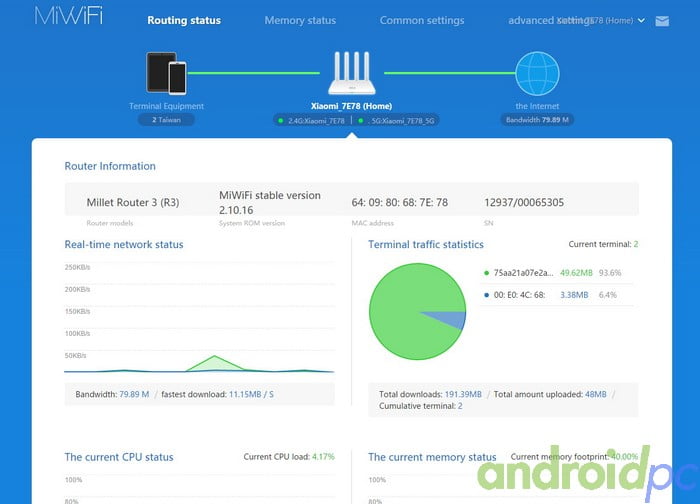 Miwifi 3 settings