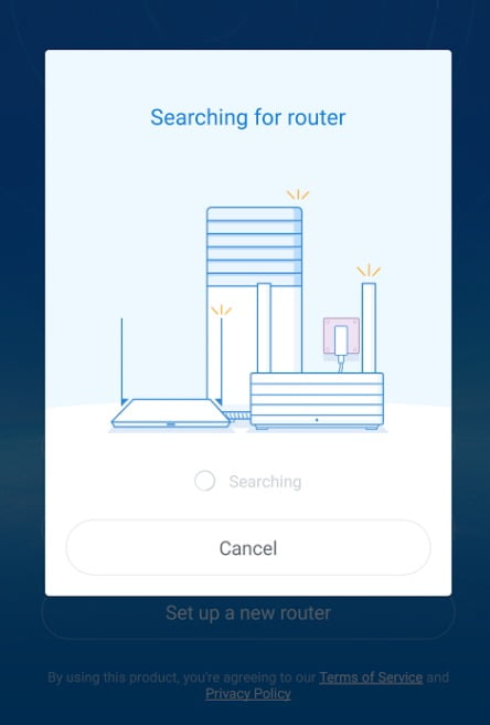 Xiaomi Mi Wifi 3 App start2