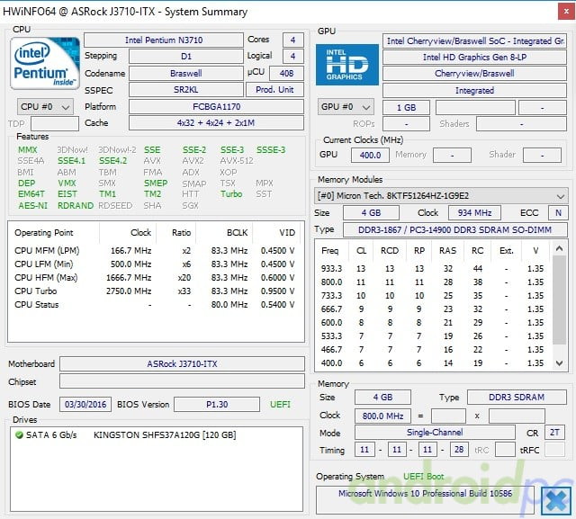 asrock j3710-itx review test sys1