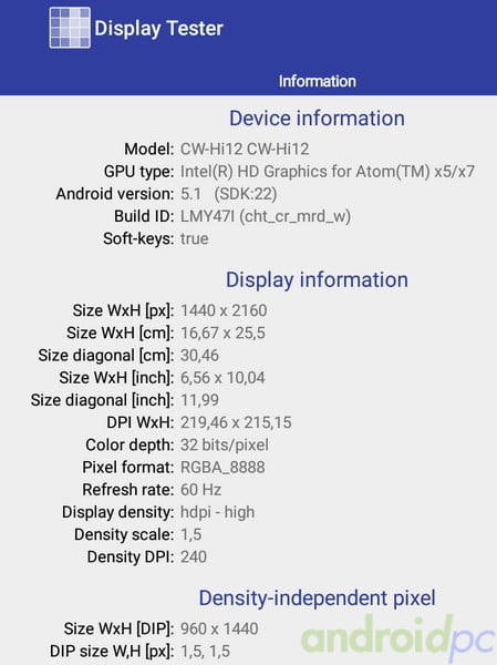 chuwi hi12 review android n007