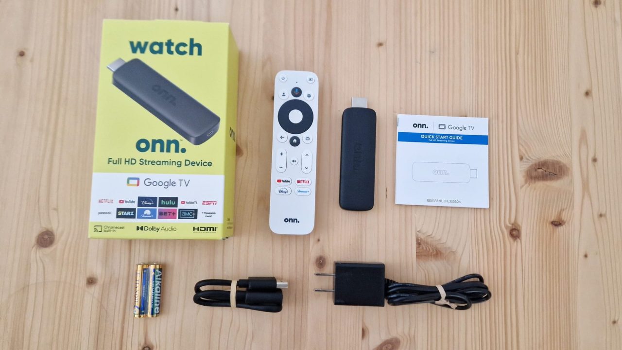 onn. Full HD Streaming Device, analisis: Google TV-Stick low cost