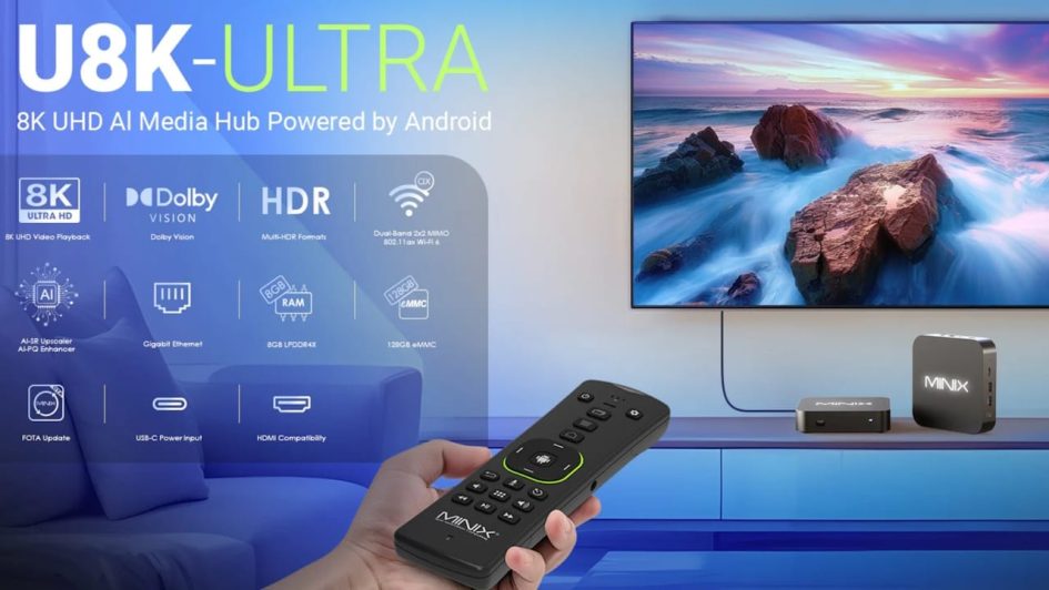 MINIX NEO U8K ULTRA UHD Media Hub