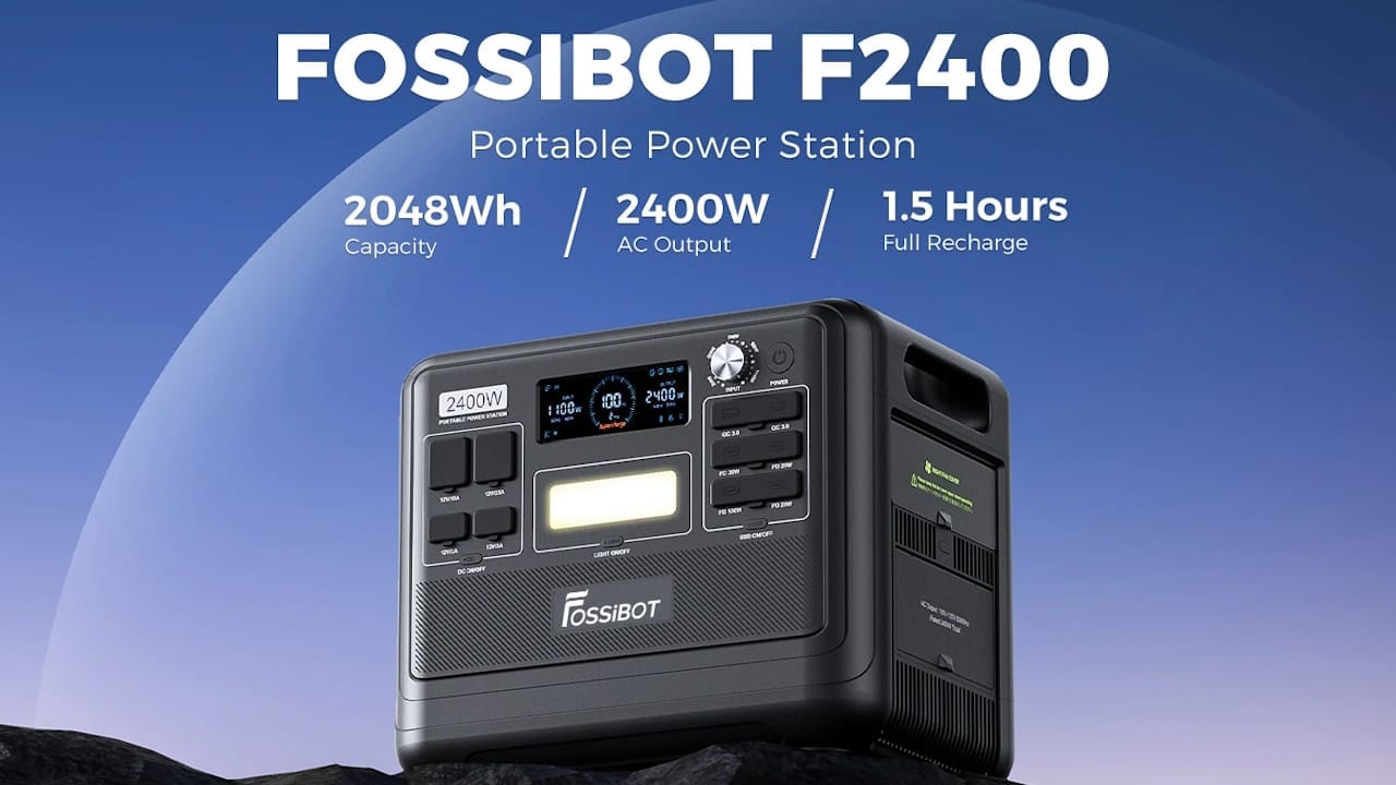 fossibot f2400 bateria