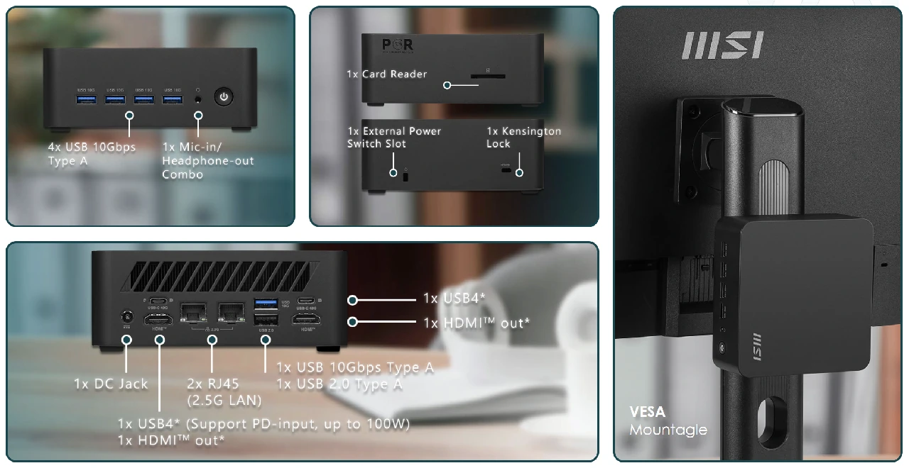 MSI Cubi Z AI 8M mini pc MSI Cubi Z AI 8M mini pc