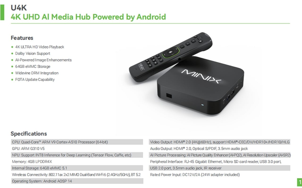 minix neo U4K