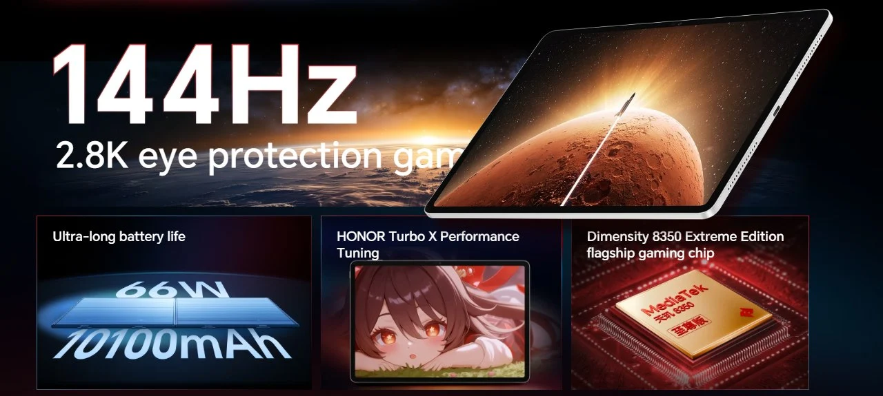 HONOR Pad GT specs