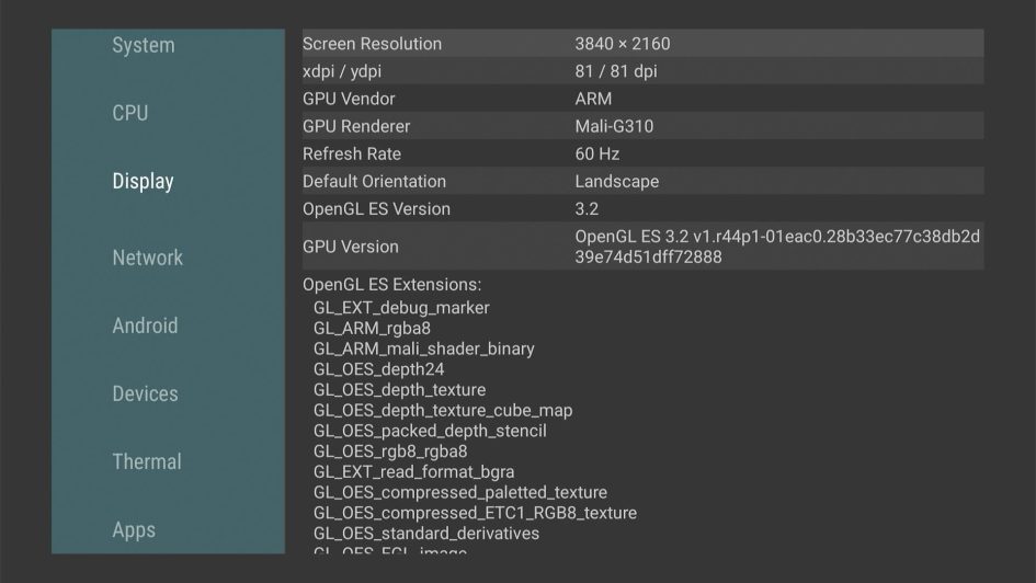 Xiaomi TV Box 3 test gpu