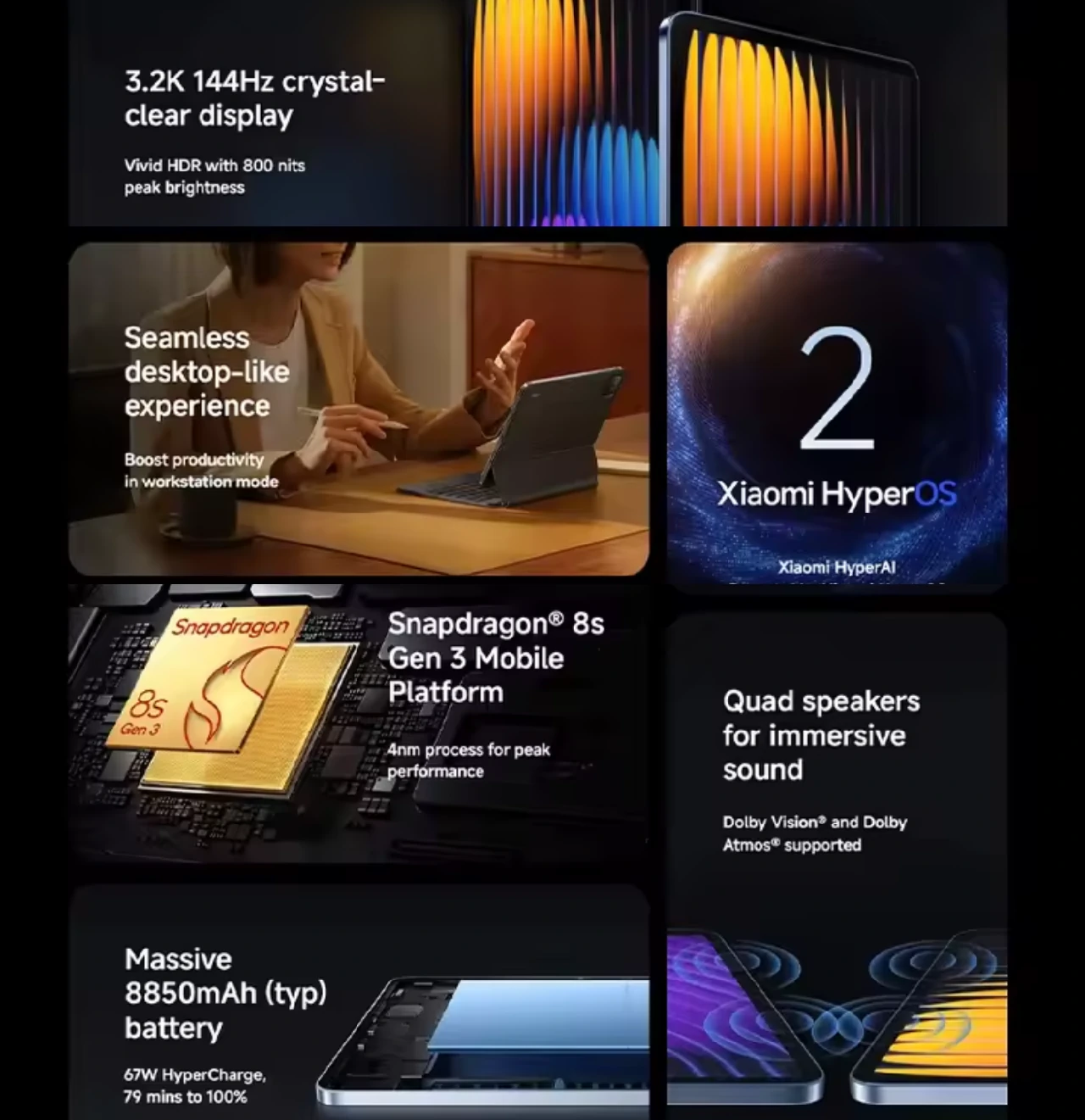 xiaomi pad 7 pro tablet specs