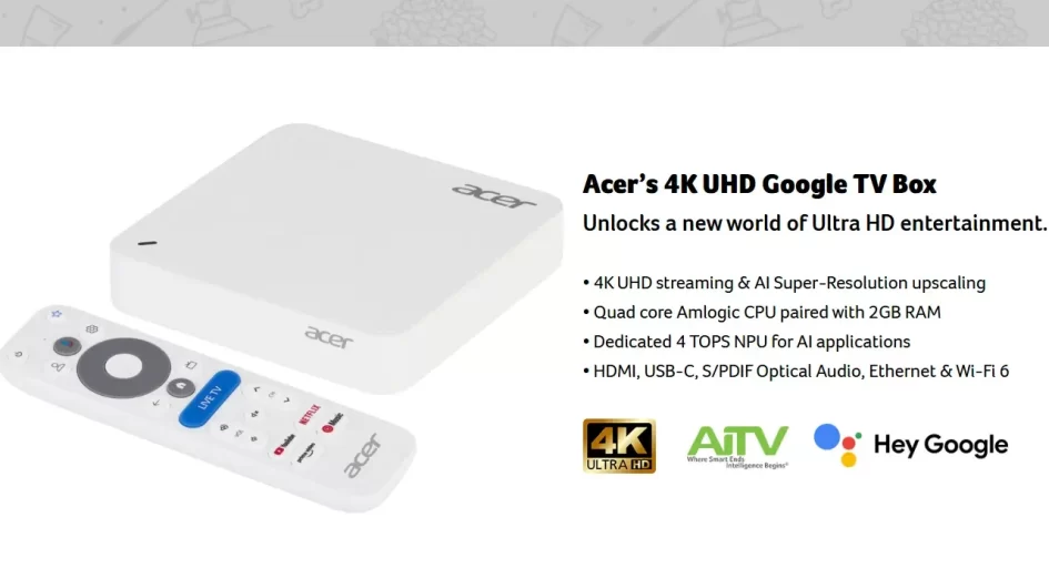 ACER GOOGLE TV BOX