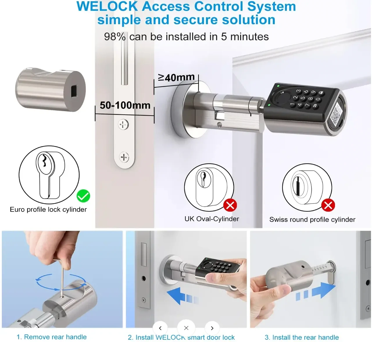 WELOCK Smart Lock U41 Pro install WELOCK Smart Lock U41 Pro install