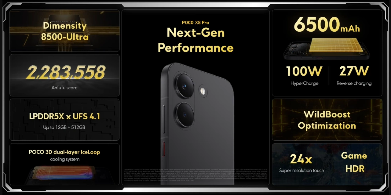 poco x8 pro specs poco x8 pro specs