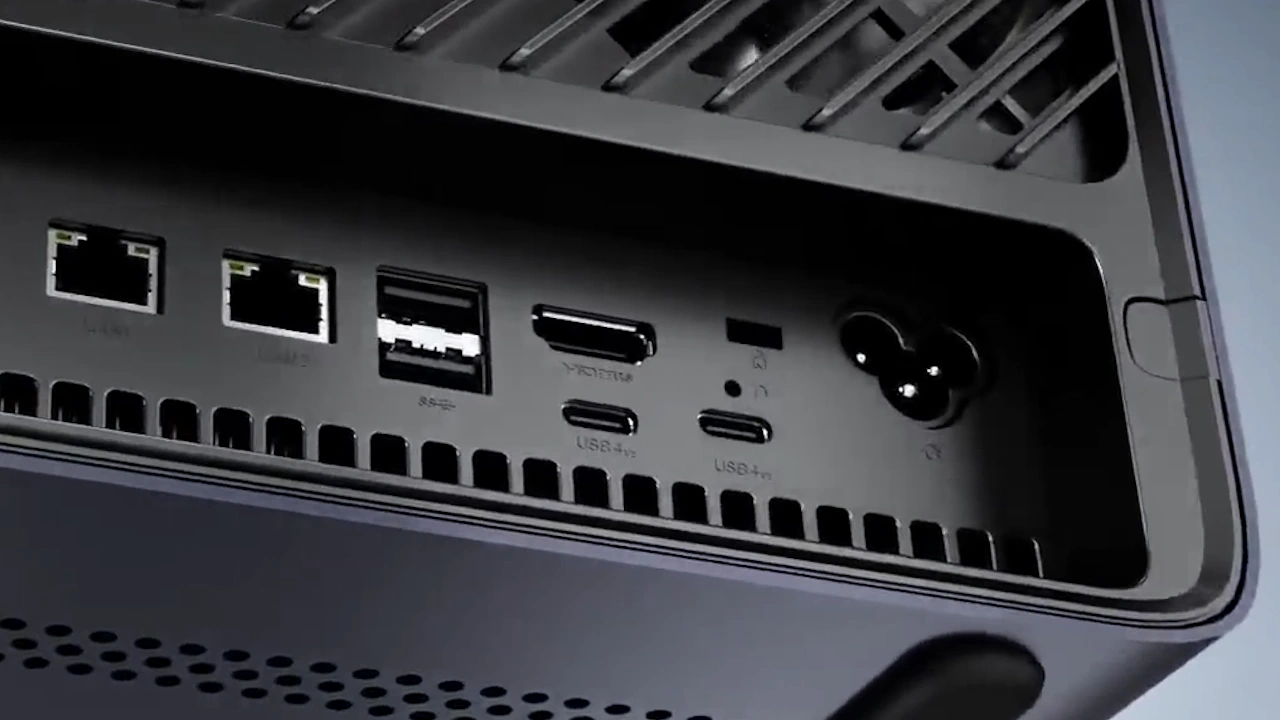 Minisforum AI NAS N5 MAX PORTS