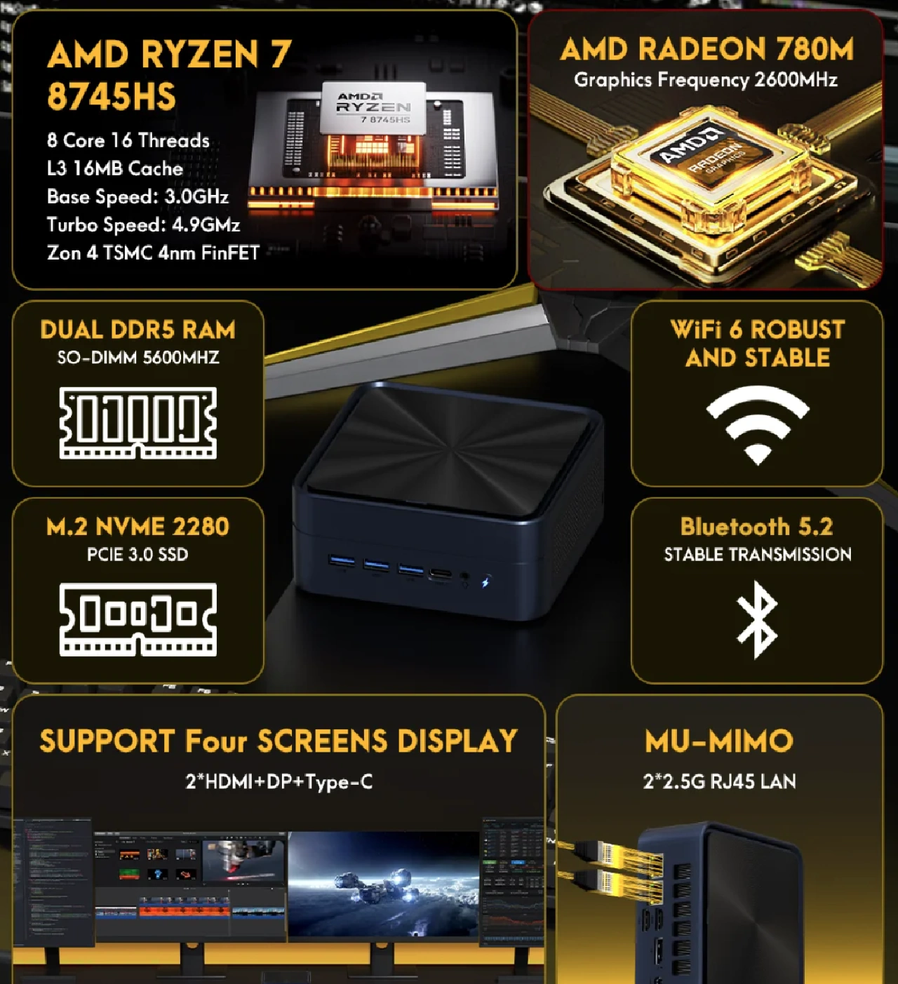 Nucbox Zhr 8745HS Specs