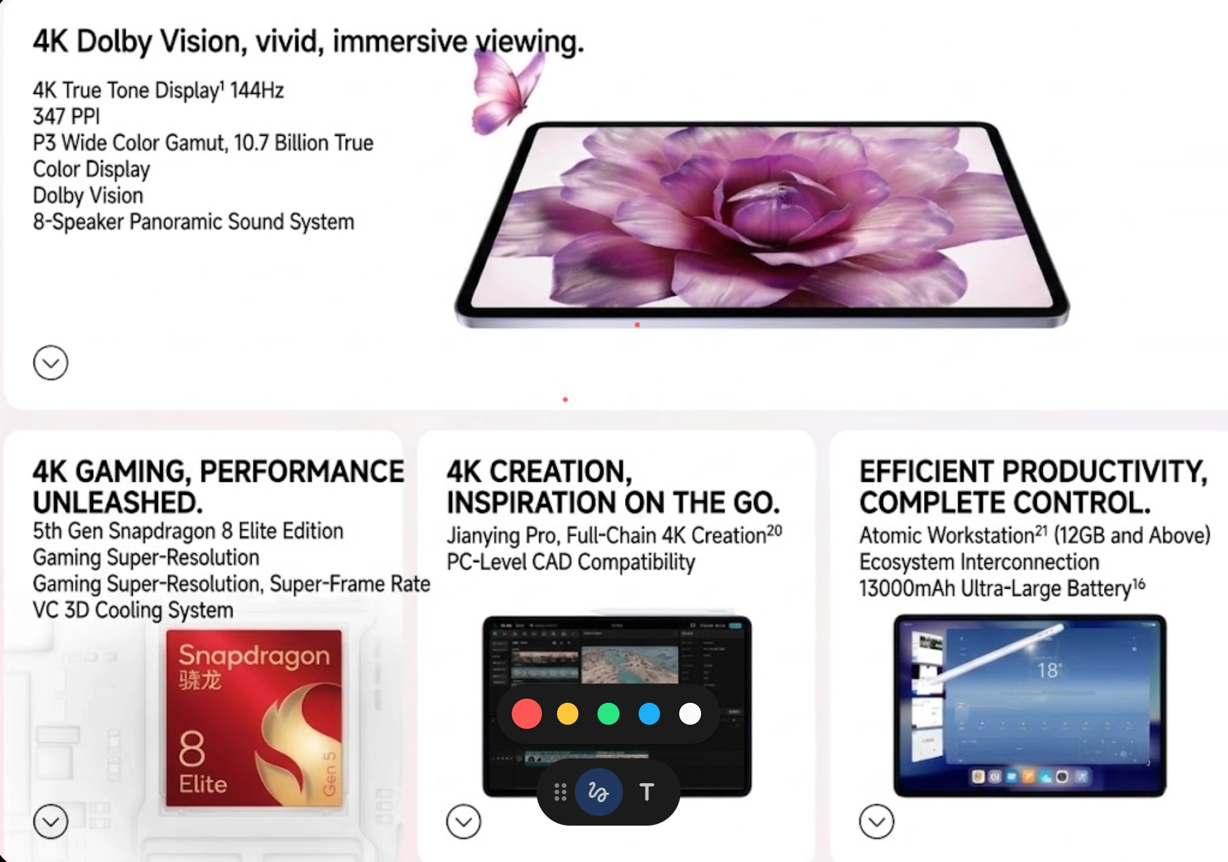 Vivo Pad6 Pro Specs2