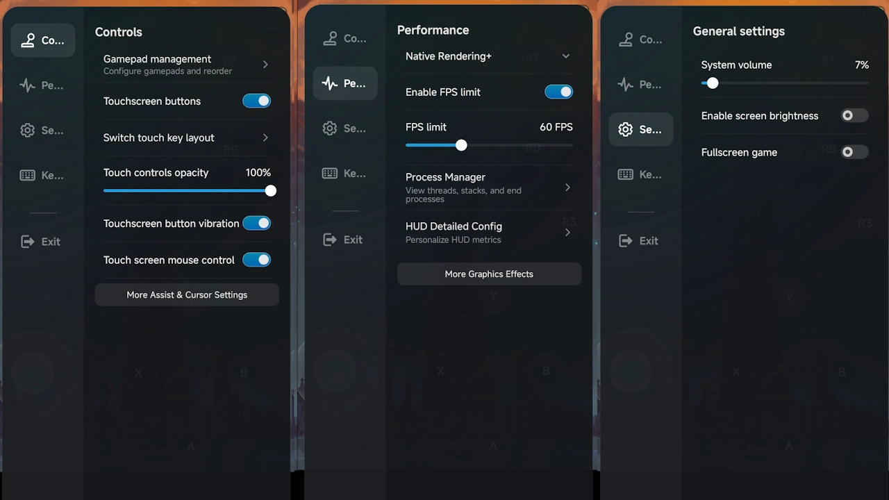 Gamehub Settings