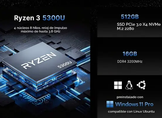 BOSGAME E5 5300U AMD