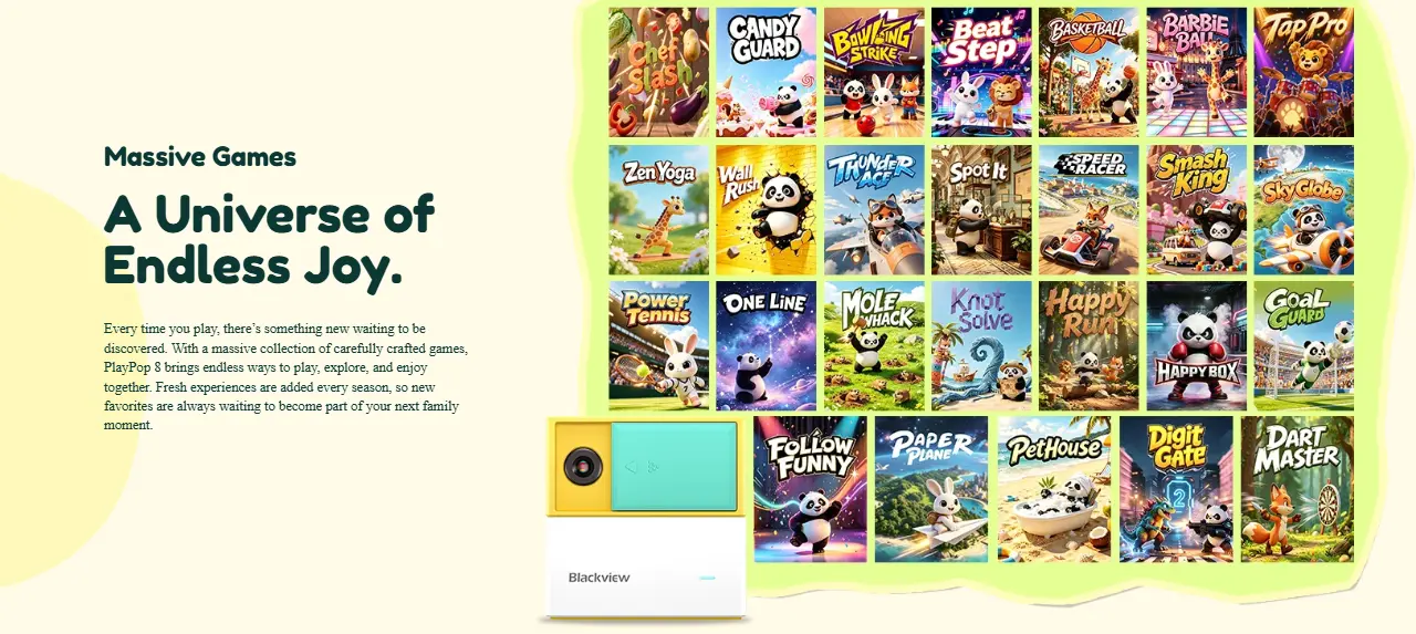 Blackview PlayPop 8 Games