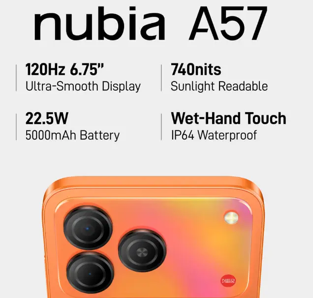 Nubia A57 Zte