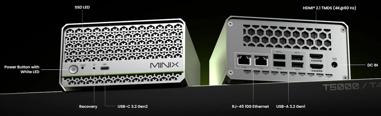 MINIX T4000 T5000 Ports